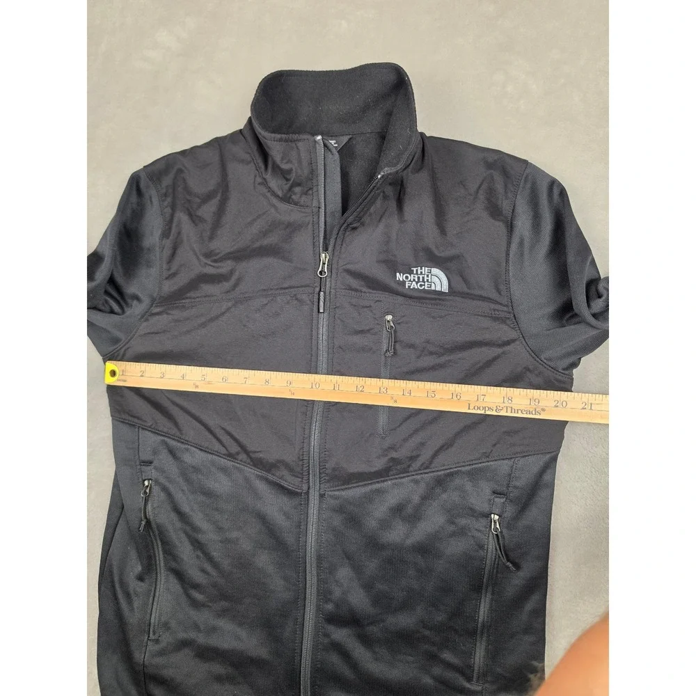 The North Face Hybrid Full Zip Jacket Mens M Black NF0A3LH6 Fleece Outdoor